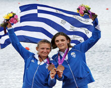 Χριστίνα Γιαζιτζίδου- Αλεξάνδρα Τσιάβου: χάλκινο μετάλλιο στο Λονδίνο το 2012 (διπλό σκιφ ελ. βαρών)