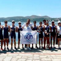 Ο πολυνίκης Ναυτικός Όμιλος Μυτιλήνης με κύπελλα και μετάλλια στη Β' Φάση του Πανελληνίου Πρωταθλήματος Κωπηλασίας.